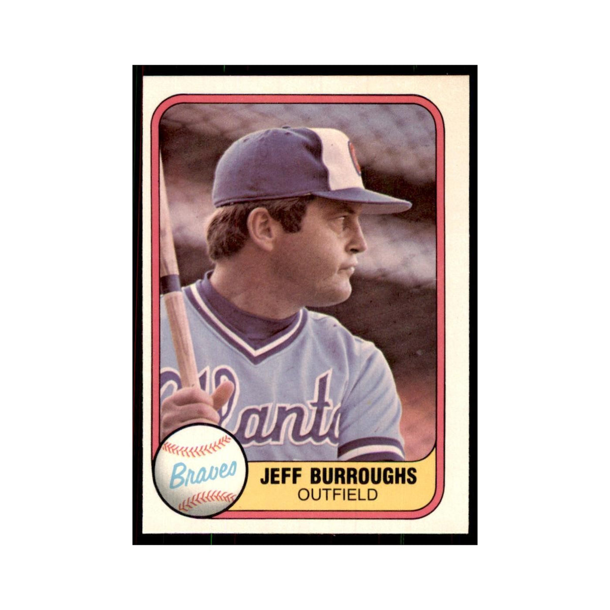 1981 Fleer Jeff Burroughs Baseball Cards #245