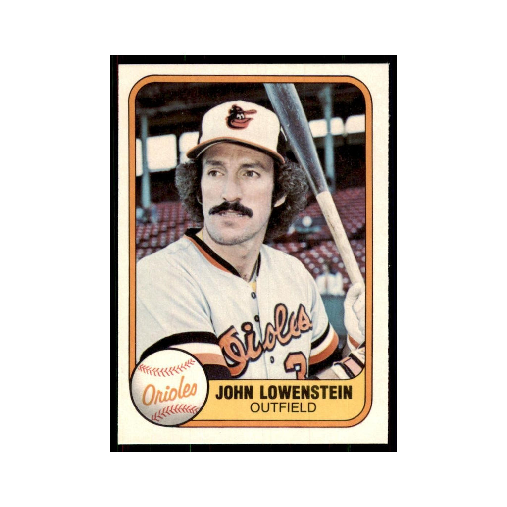 1981 Fleer John Lowenstein Baseball Cards #186