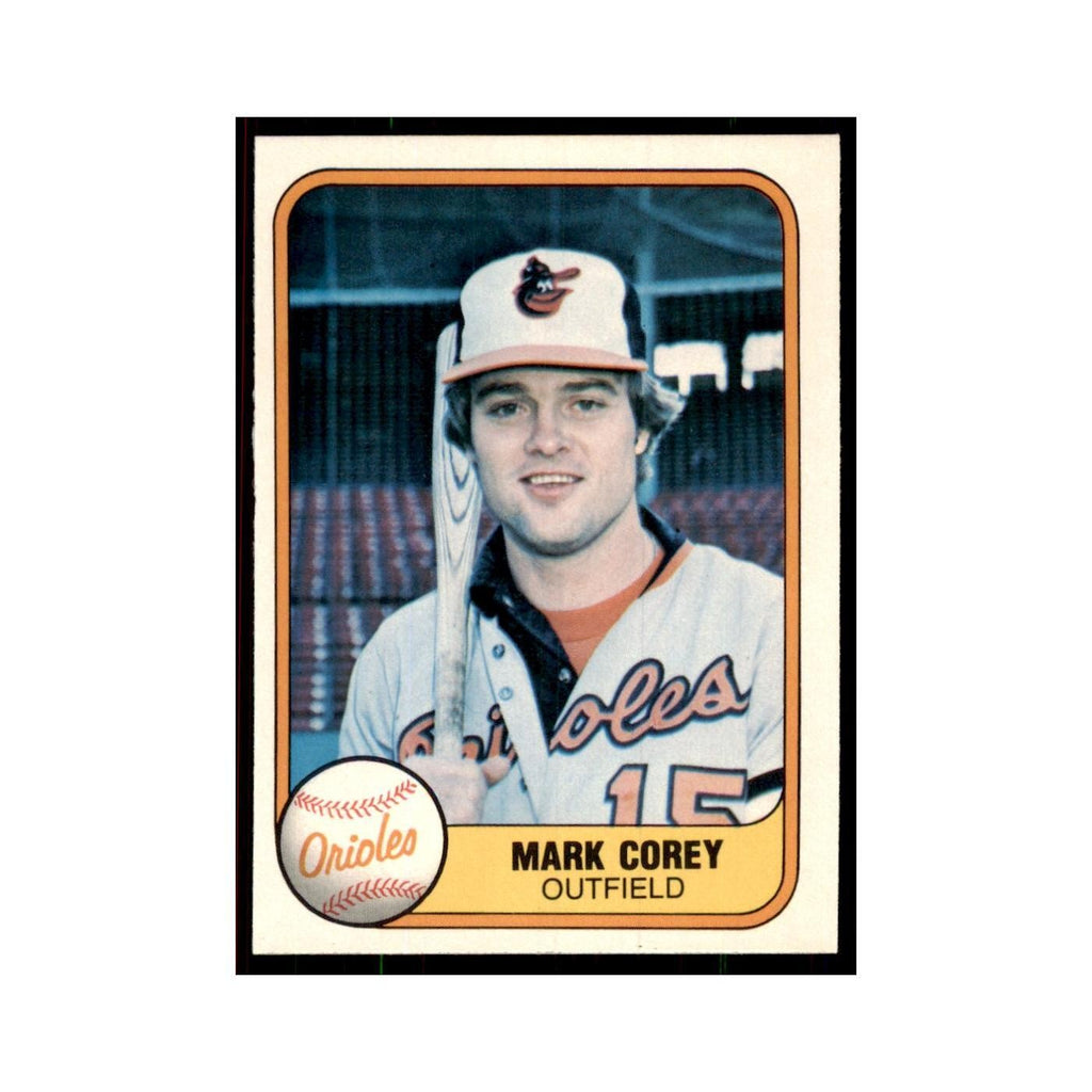 1981 Fleer Mark Corey Baseball Cards #193