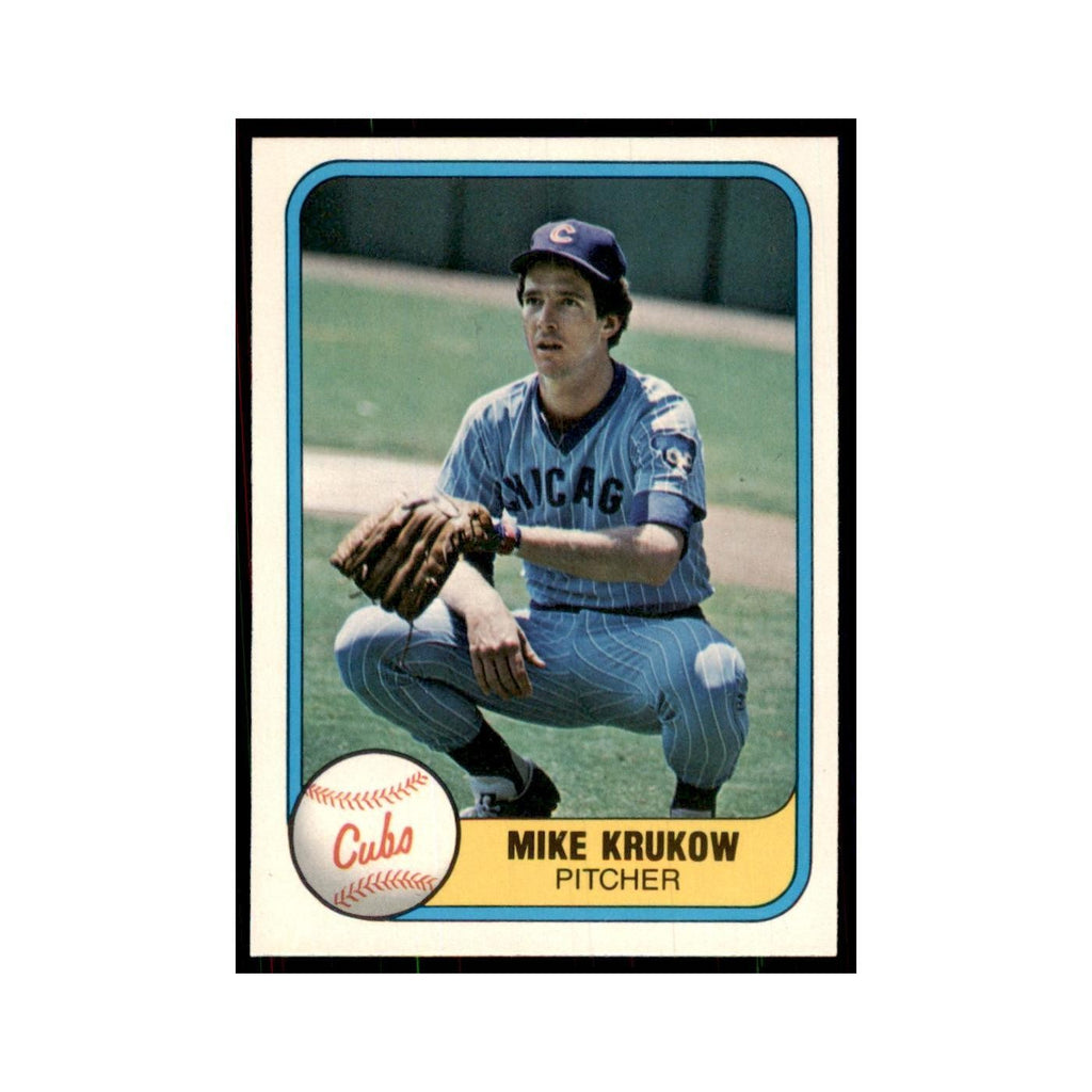1981 Fleer Mike Krukow Baseball Cards #312