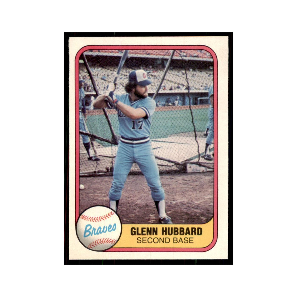 1981 Fleer Glenn Hubbard Baseball Cards #260