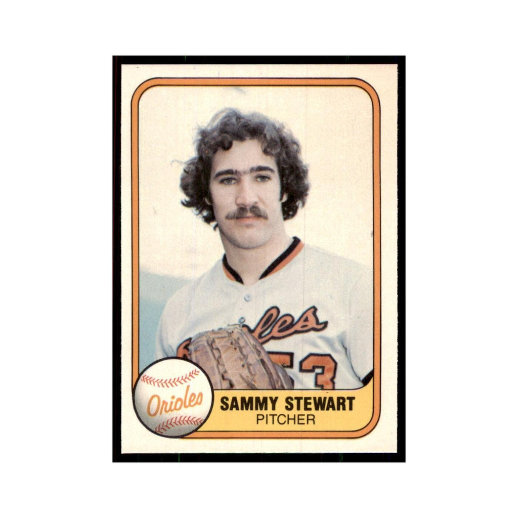 1981 Fleer Sammy Stewart Baseball Cards #181