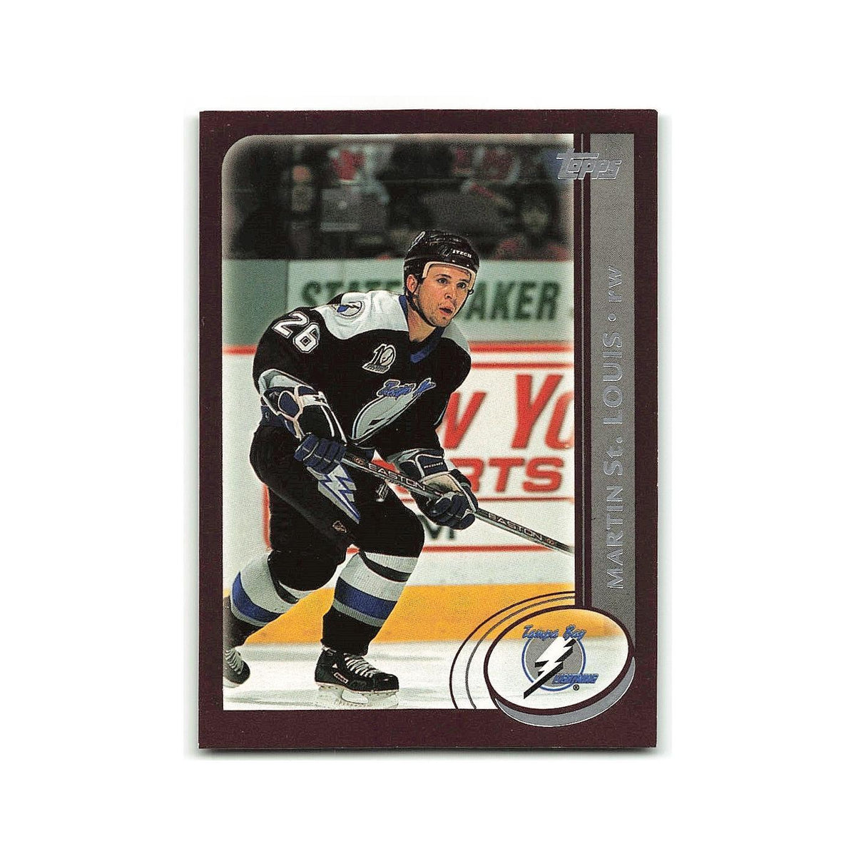 Martin St. Louis 2002 Topps #37 Tampa Bay Lightning Hockey Card NM