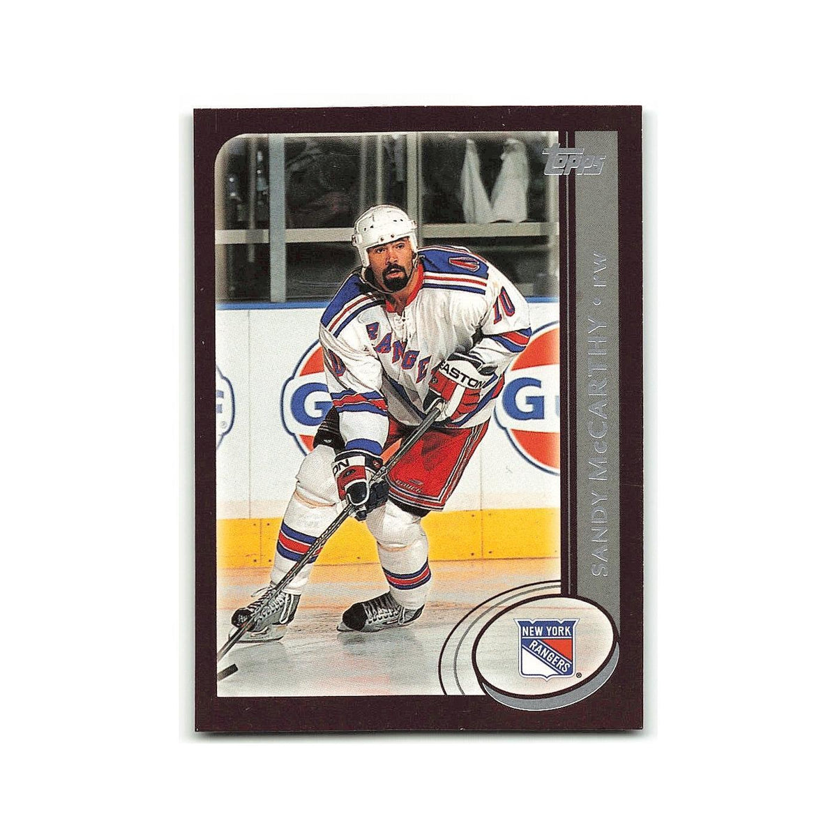 Sandy McCarthy 2002 Topps #79 New York Rangers Hockey Card NM