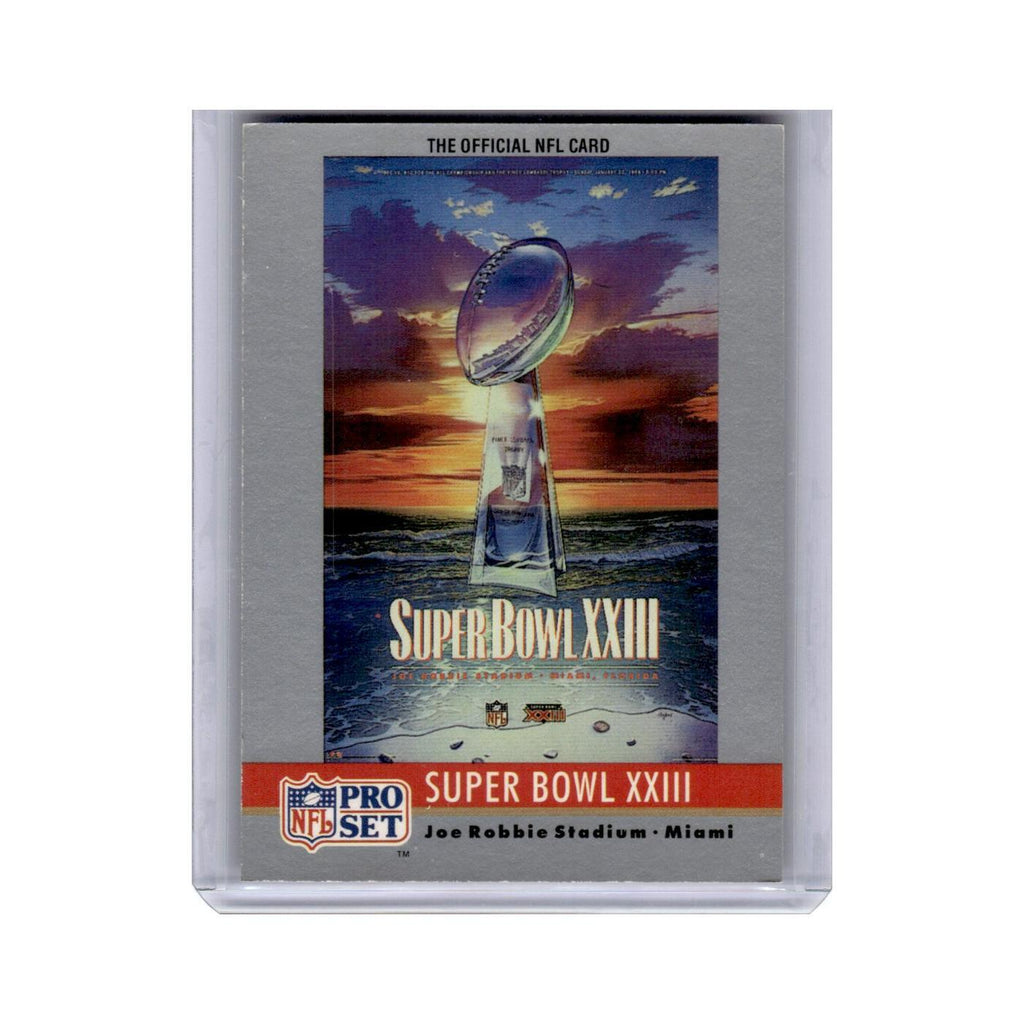 Super Bowl XXIII 1990 Pro Set Super Bowl Collectibles #23 Football Card NM