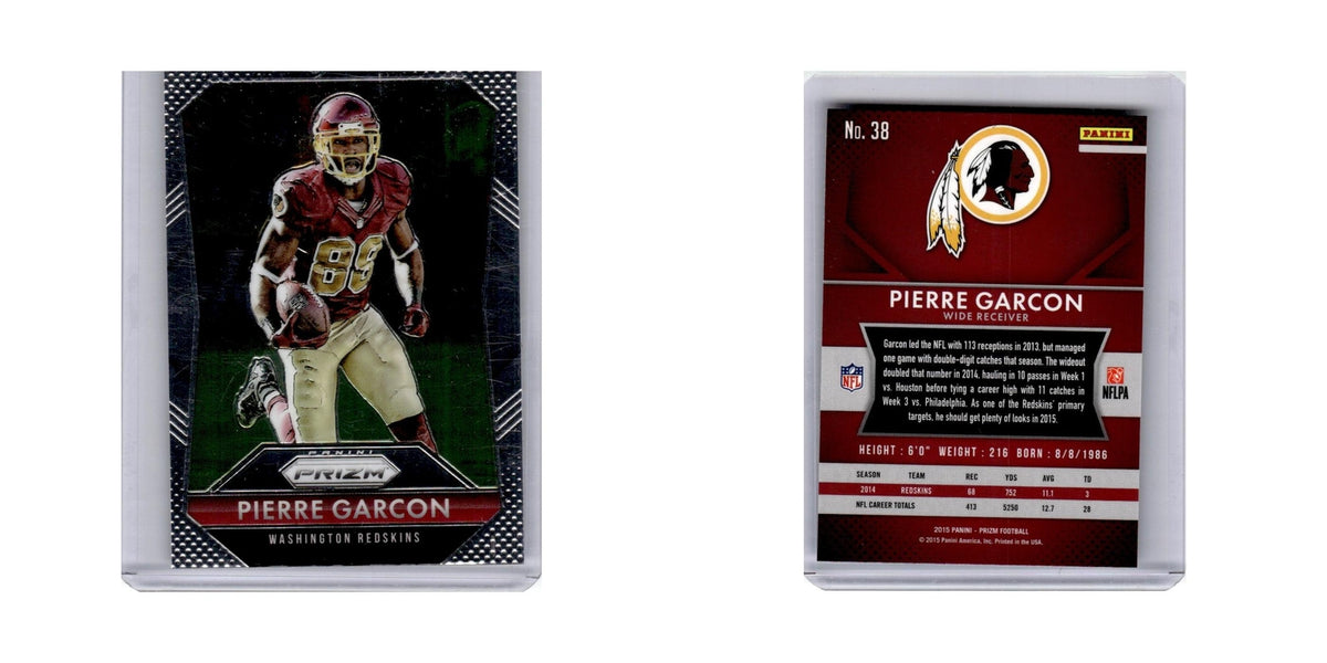 Pierre Garcon 2015 Panini Prizm #38 Washington Redskins Football Card NM