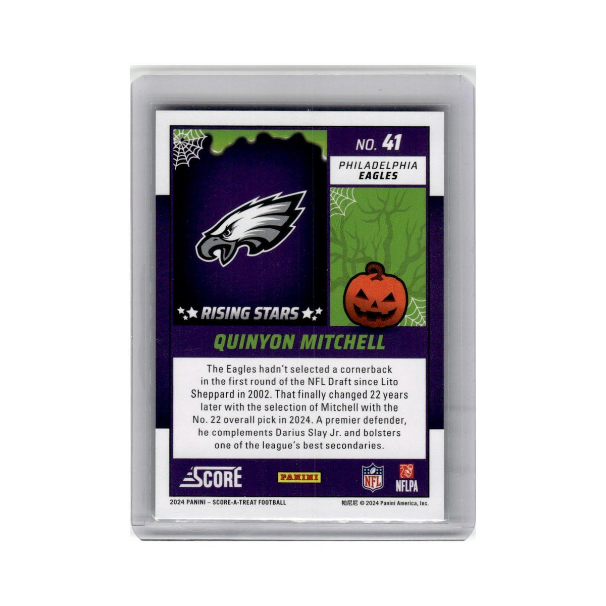 Quinyon Mitchell Rookie 2024 Score-A-Treat Rising Stars #41 Eagles NM