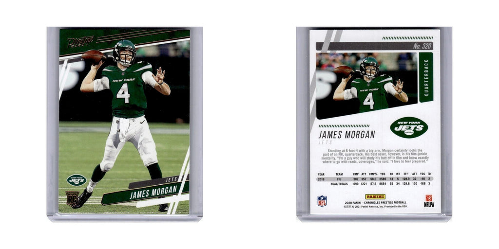 James Morgan Rookie 2020 Panini Chronicles Prestige #320 New York Jets NM