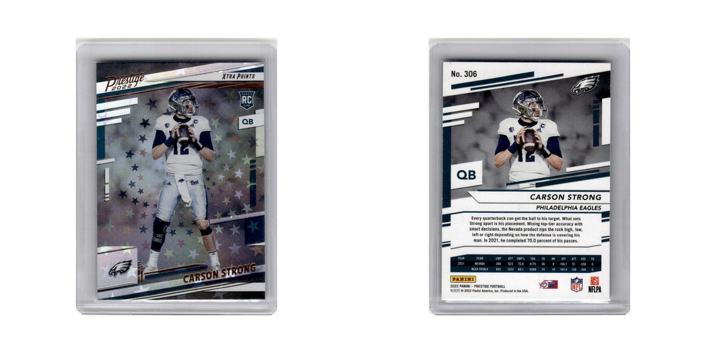 Carson Strong Rookie 2022 Panini Prestige #306 Philadelphia Eagles NM