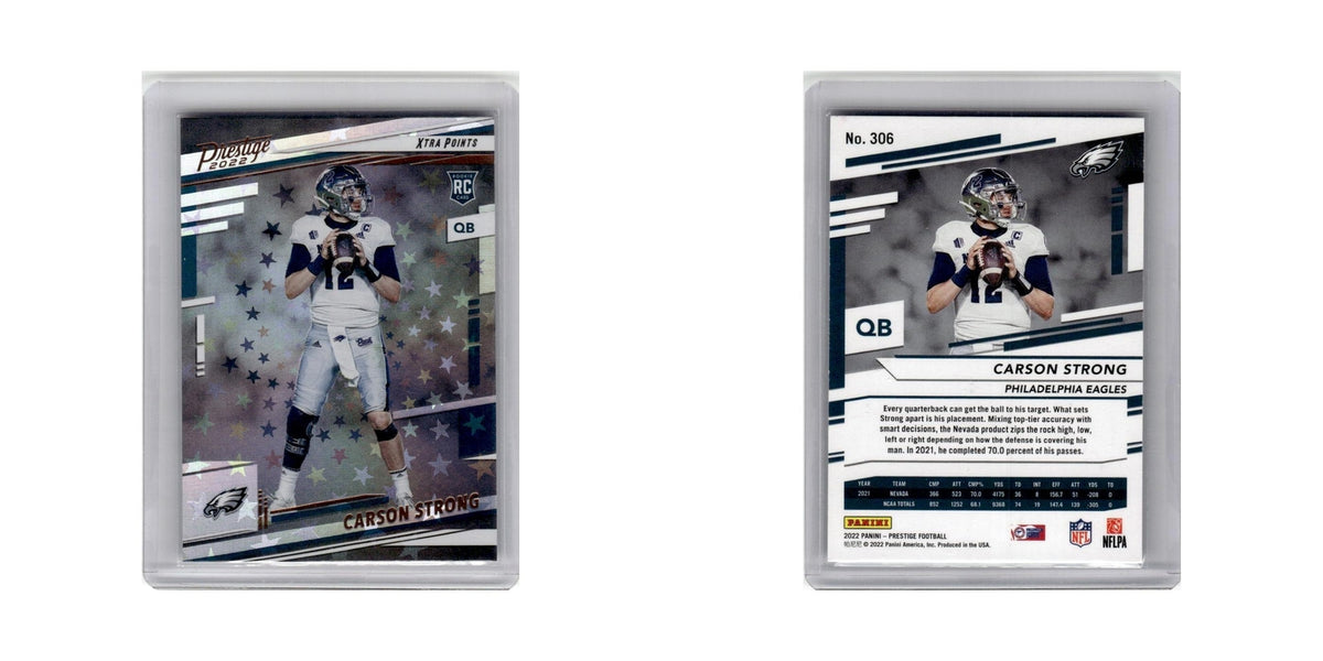 Carson Strong Rookie 2022 Panini Prestige #306 Philadelphia Eagles NM