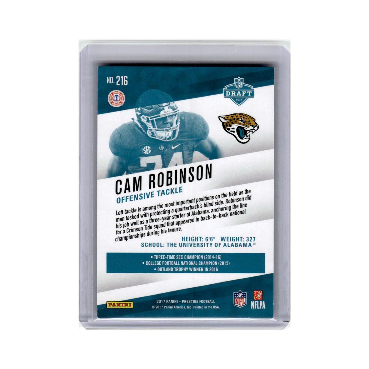 Cam Robinson Rookie 2017 Panini Prestige #216 Jacksonville Jaguars NM