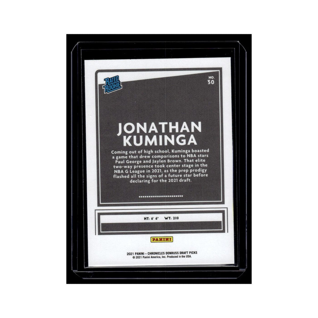 Jonathan Kuminga 2021 Donruss Draft Picks Rated Rookie #30 NM