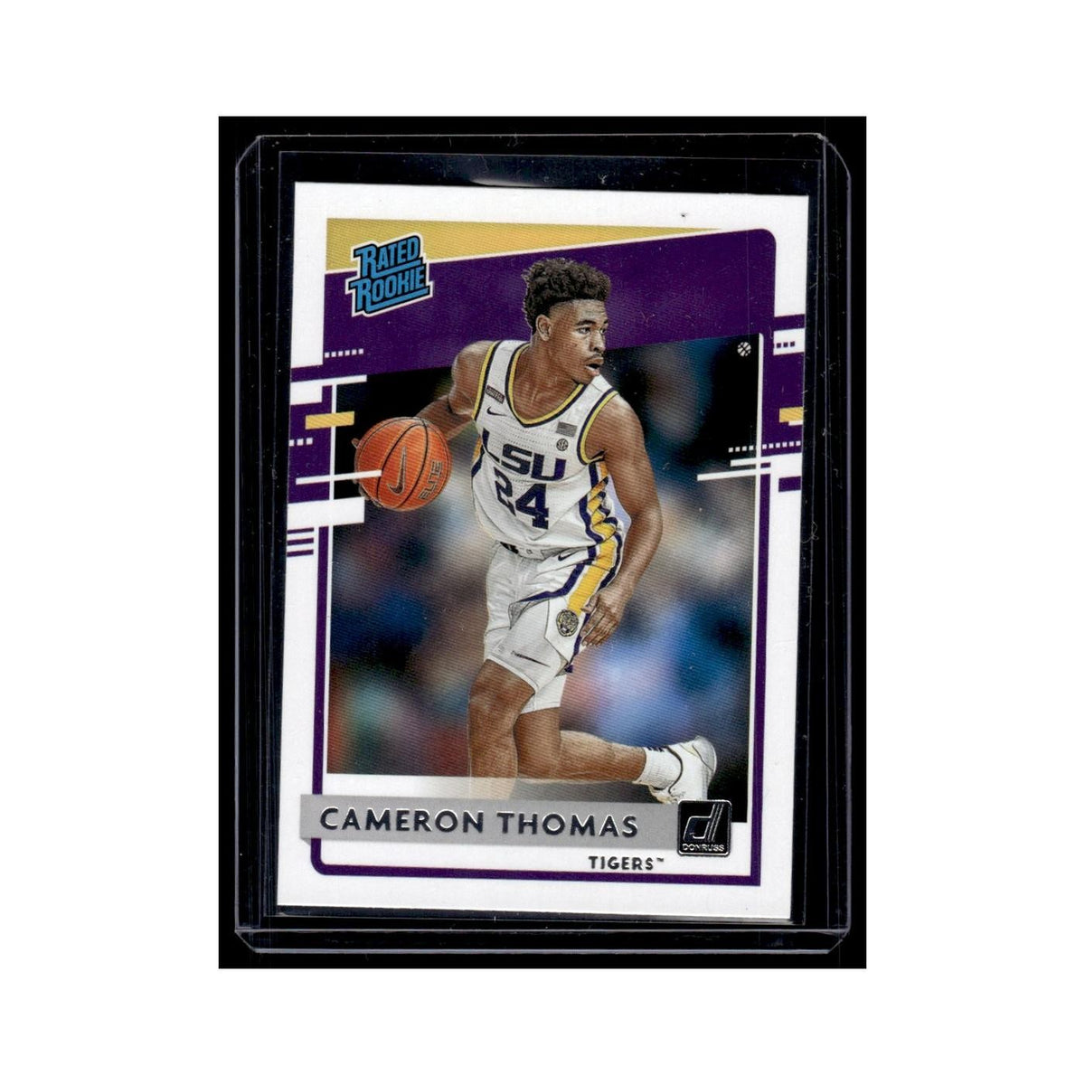 Cameron Thomas 2021 Donruss Draft Picks Rated Rookie #40 LSU Tigers NM
