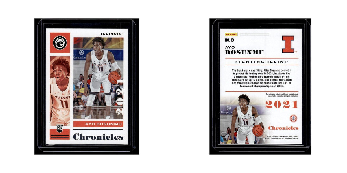 Ayo Dosunmu Rookie 2021 Panini Chronicles Draft Picks #19 NM