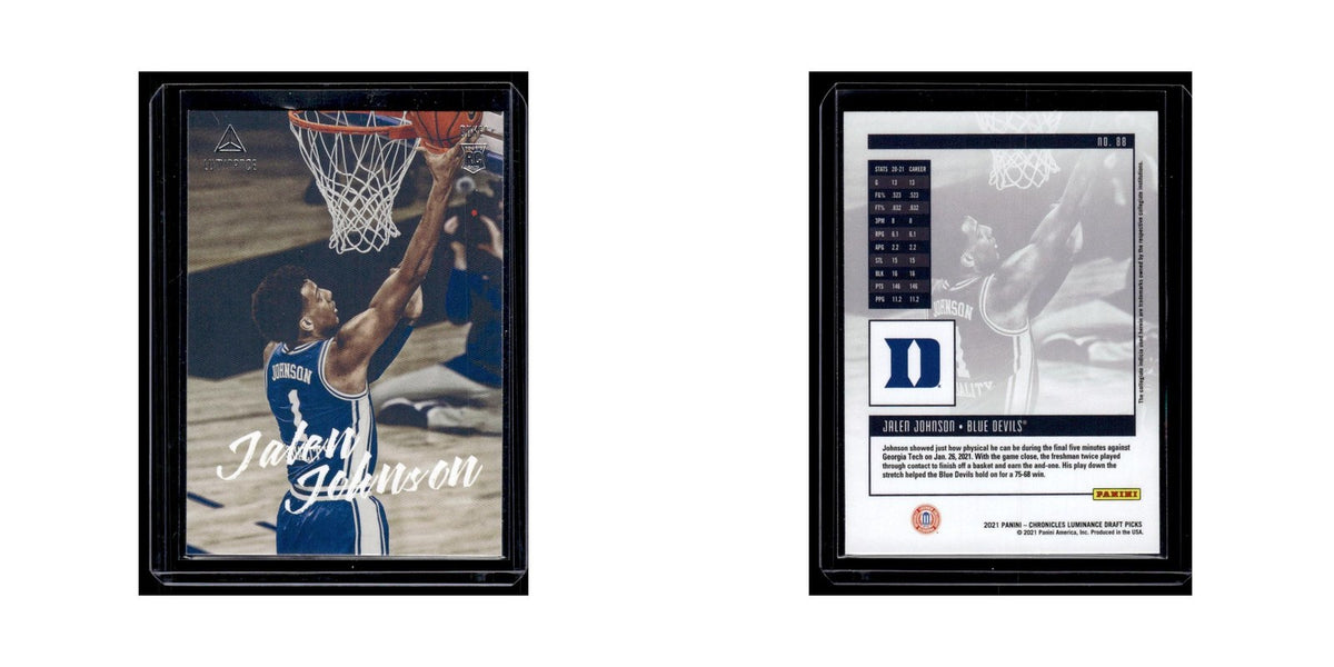 Jalen Johnson Rookie 2021 Panini Chronicles Luminance Draft Picks #88 NM
