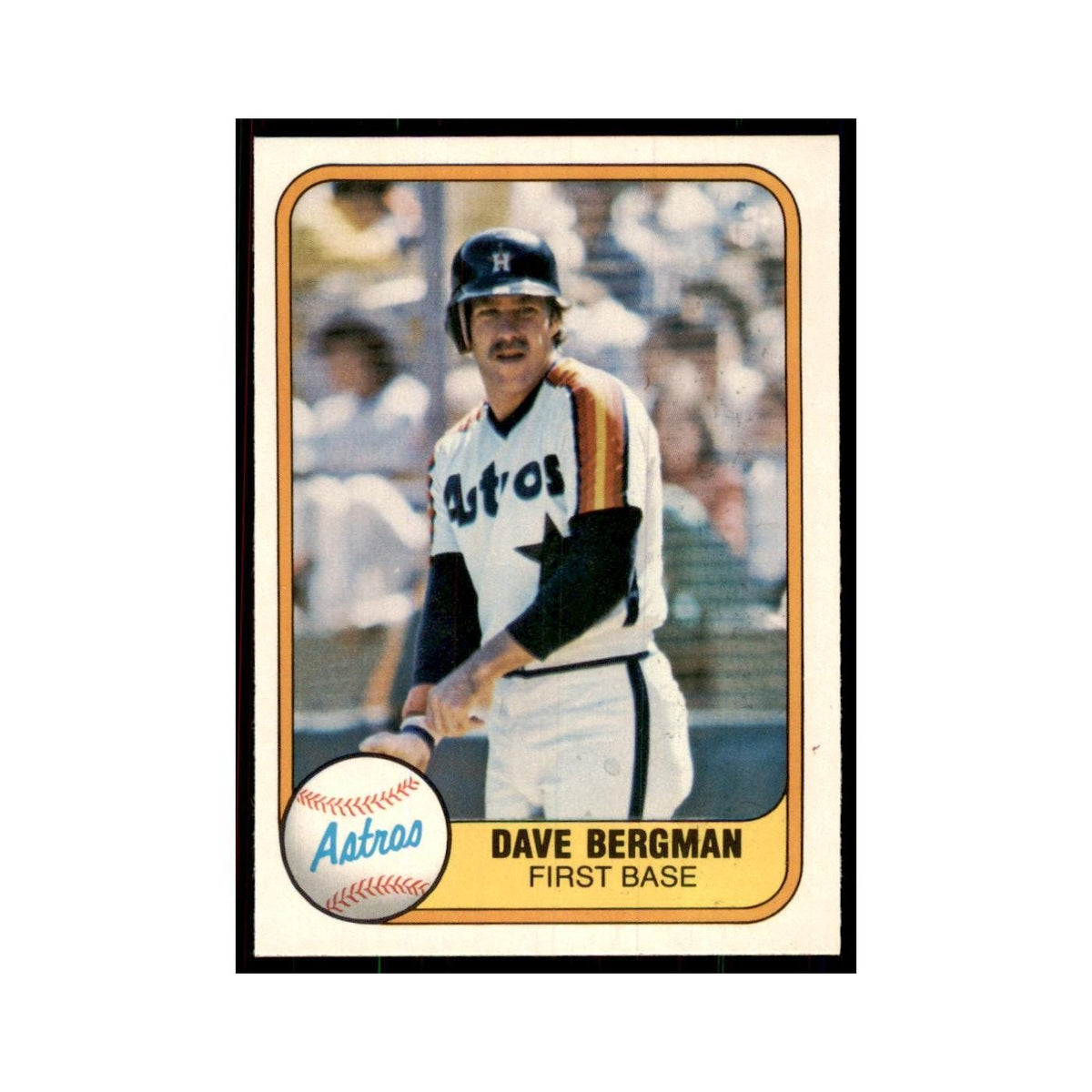 1981 Fleer Dave Bergman Baseball Cards #76