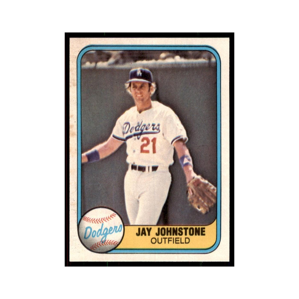 1981 Fleer Jay Johnstone Baseball Cards #128