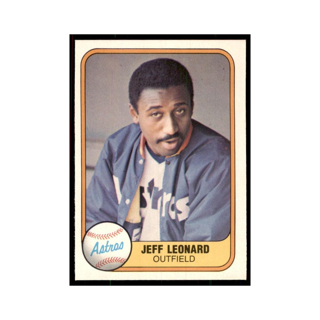 1981 Fleer Jeff Leonard Baseball Cards #67