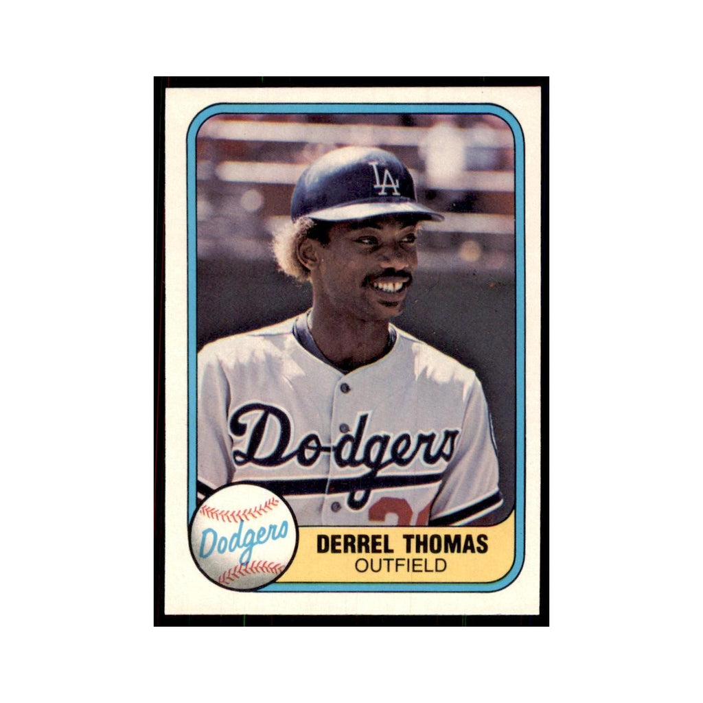 1981 Fleer Derrel Thomas Baseball Cards #123