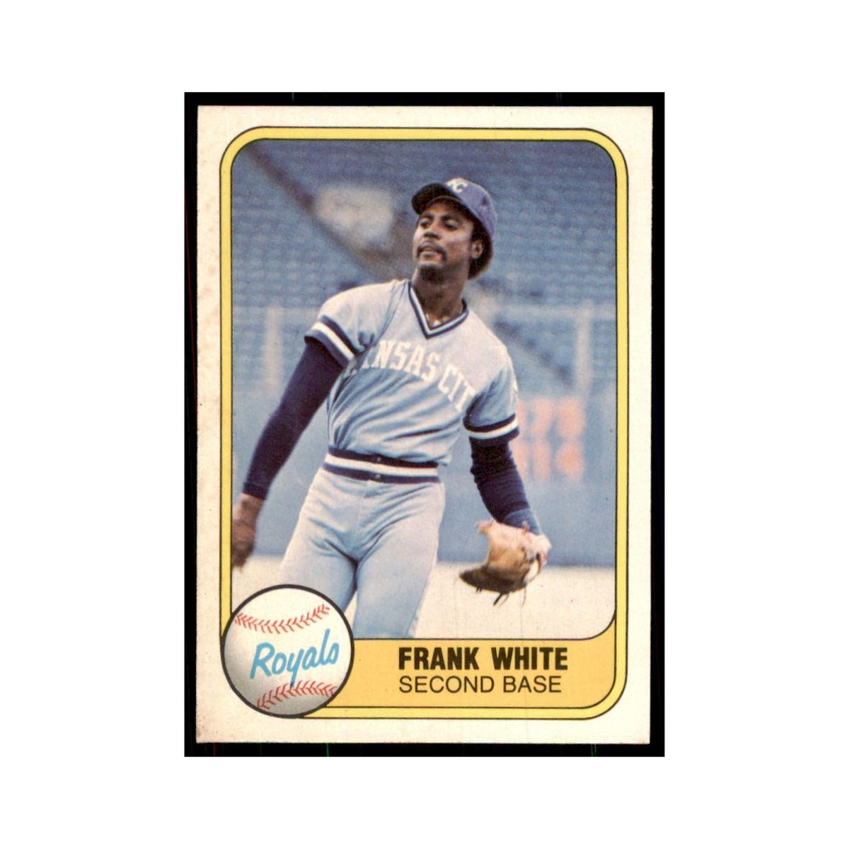 1981 Fleer Frank White Baseball Cards #44
