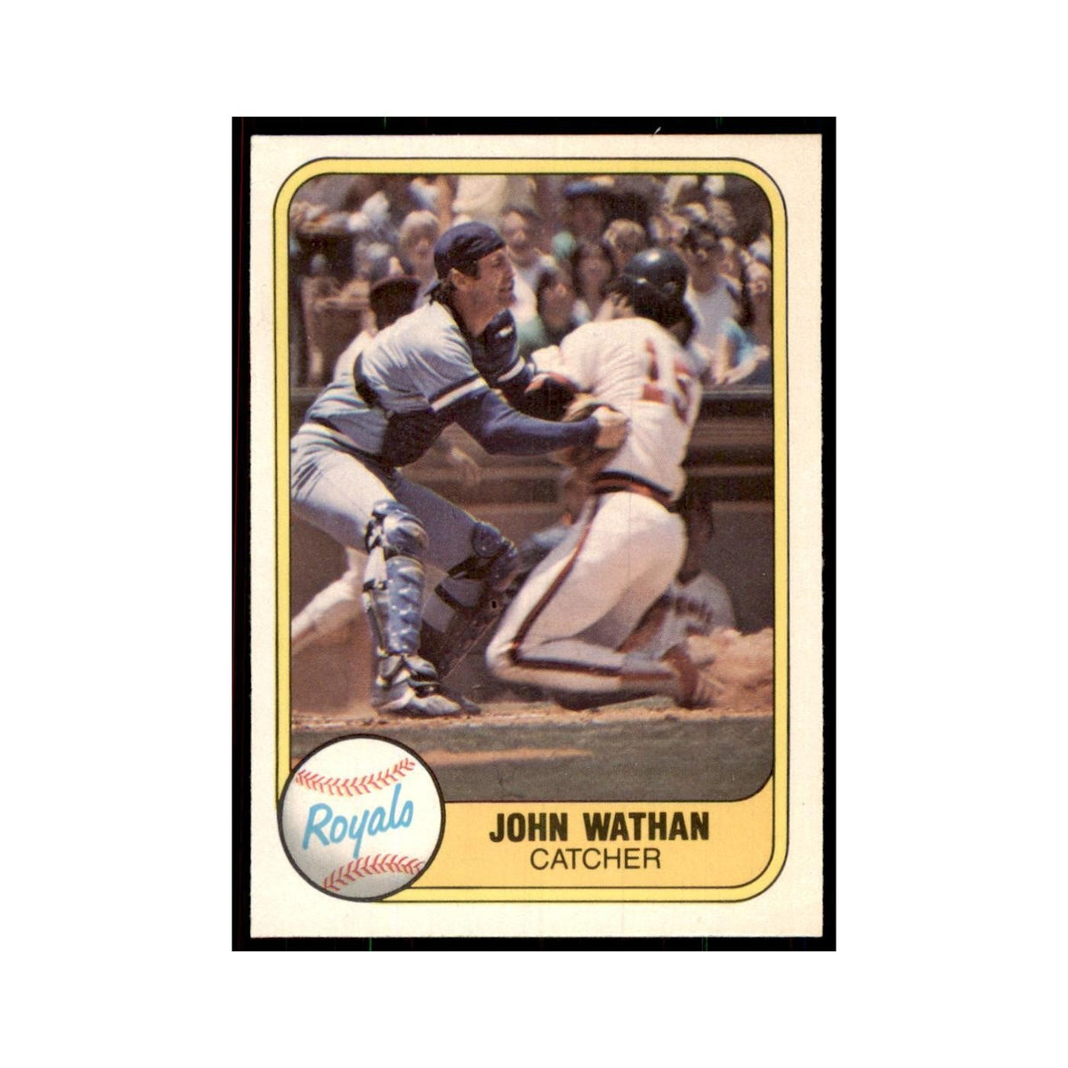 1981 Fleer John Wathan Baseball Cards #46