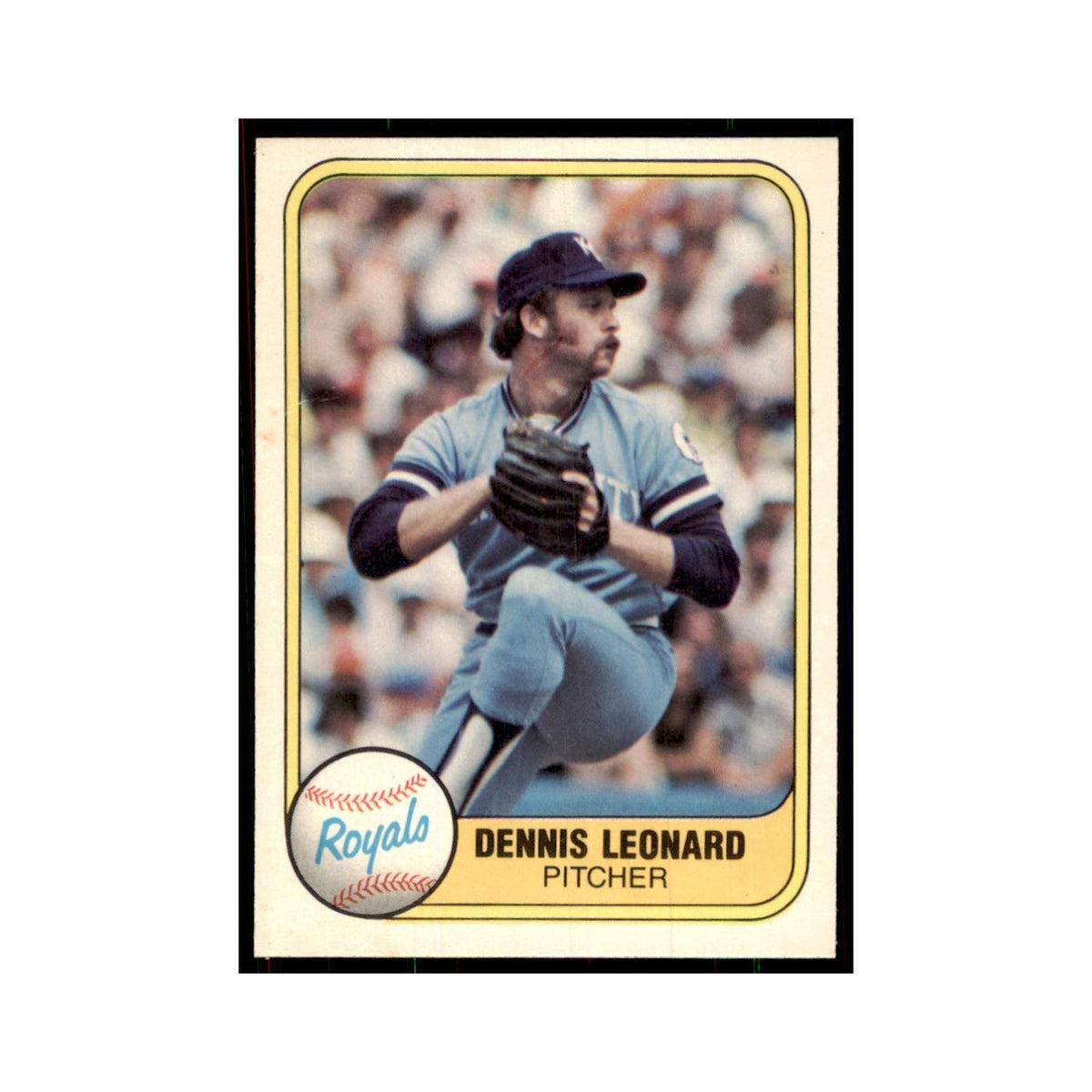 1981 Fleer Dennis Leonard Baseball Cards #42