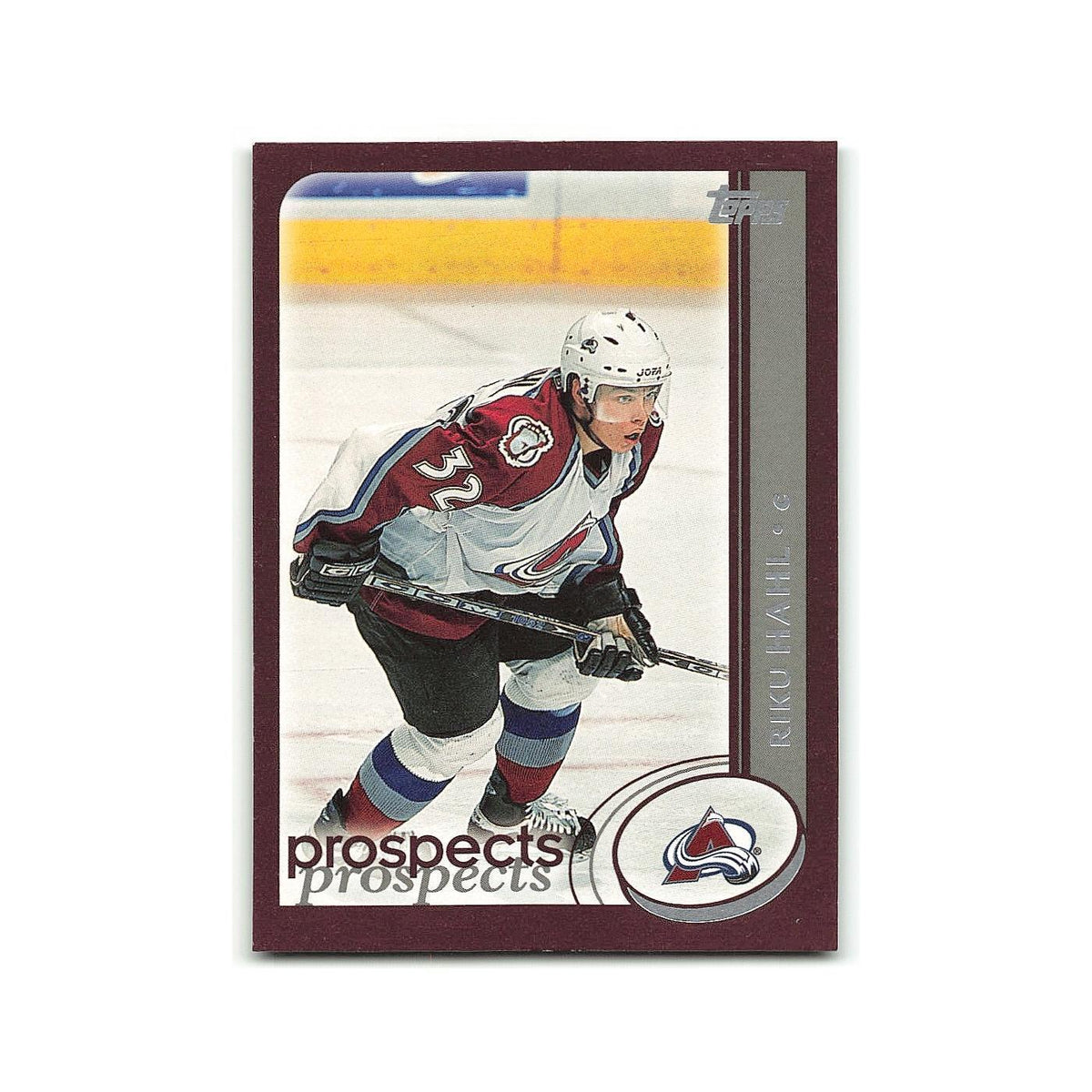 Riku Hahl 2002 Topps #285 Colorado Avalanche Hockey Card NM