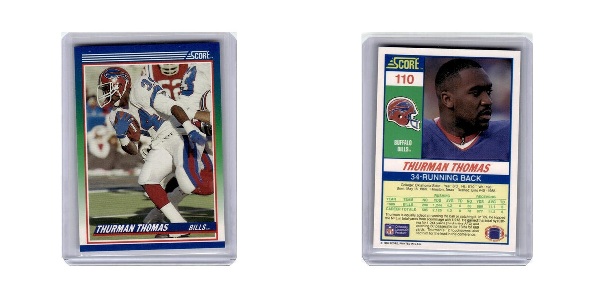 Thurman Thomas 1990 Score #110 Buffalo Bills Football Card NM