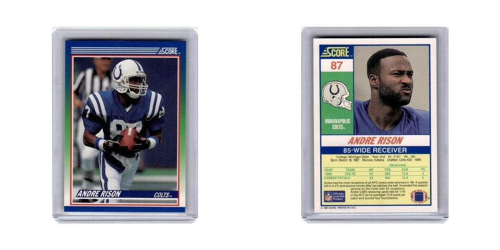 Andre Rison 1990 Score #87 Indianapolis Colts Football Card NM