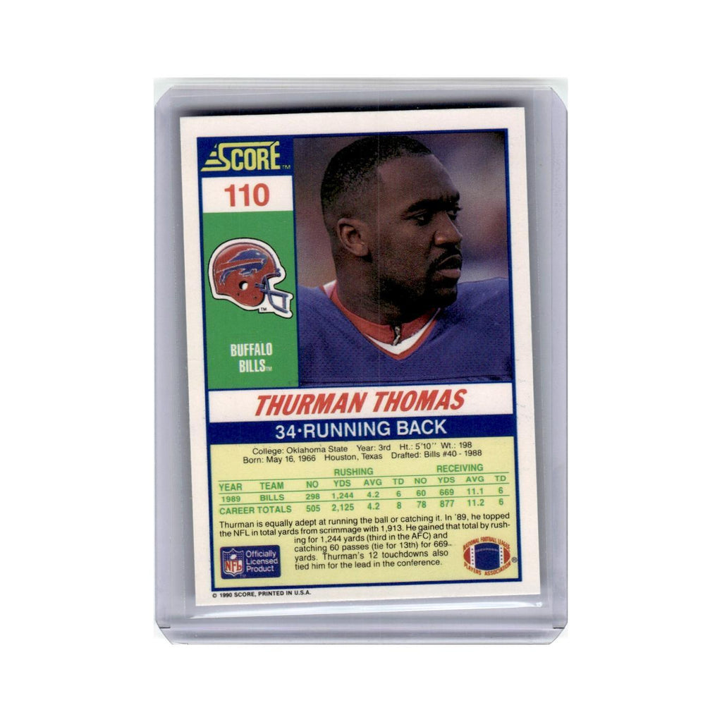 Thurman Thomas 1990 Score #110 Buffalo Bills Football Card NM