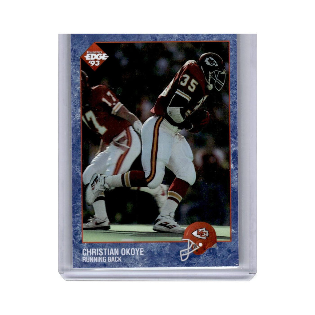 Christian Okoye 1993 Collector's Edge #108 Kansas City Chiefs Football Card NM