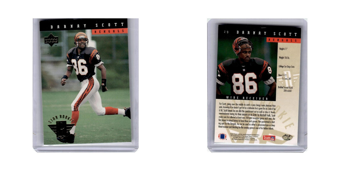 Darnay Scott 1994 Upper Deck #29 Cincinnati Bengals Football Card NM