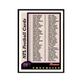 1998 Bowman Checklist Football Cards #1 OF 2