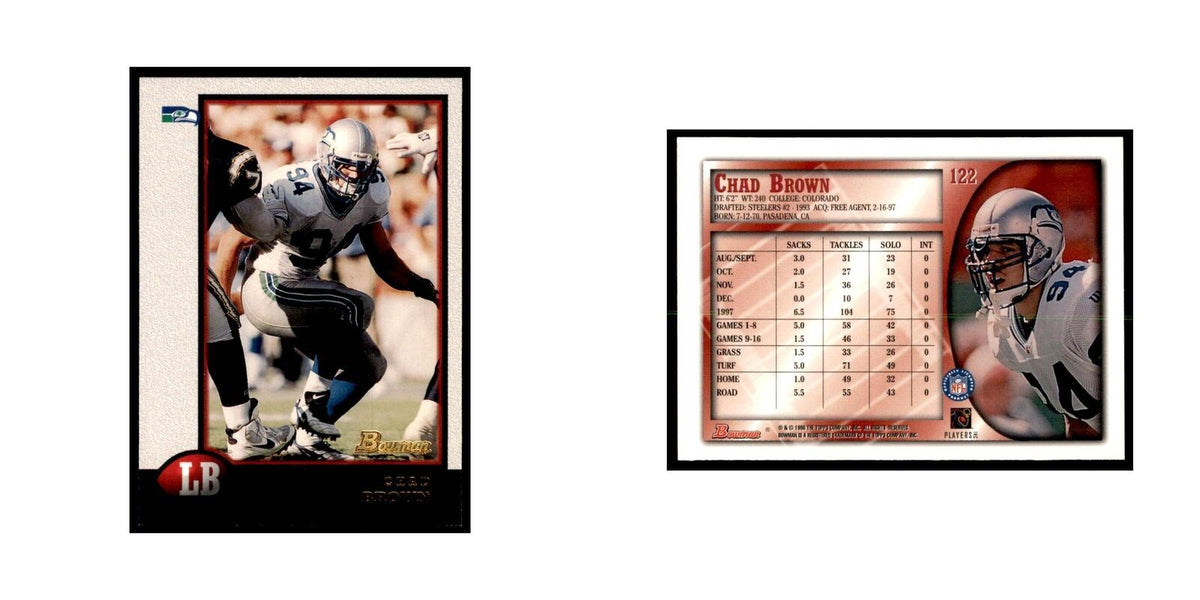1998 Bowman Chad Brown Football Cards #122