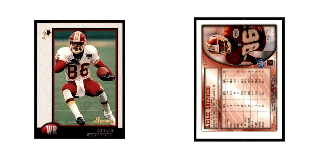 1998 Bowman Leslie Shepherd Football Cards #151