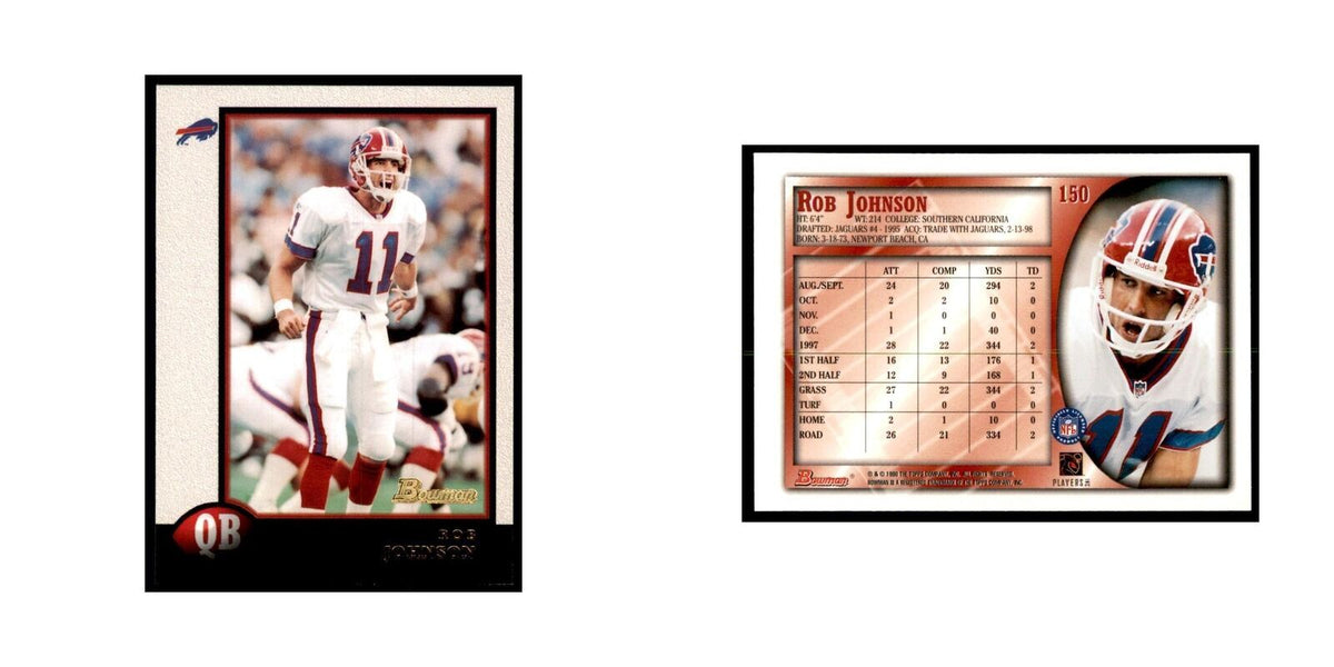 1998 Bowman Rob Johnson Football Cards #150