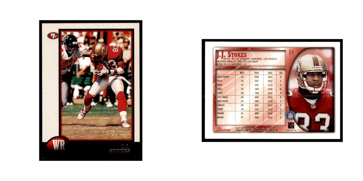1998 Bowman J.J. Stokes Football Cards #56