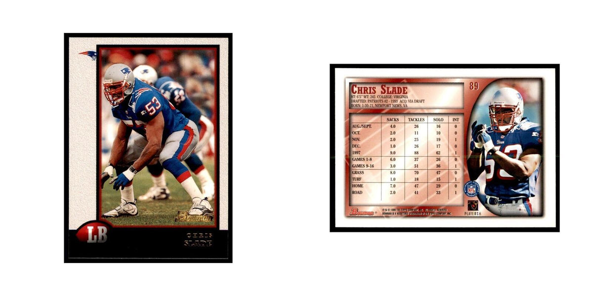 1998 Bowman Chris Slade Football Cards #89