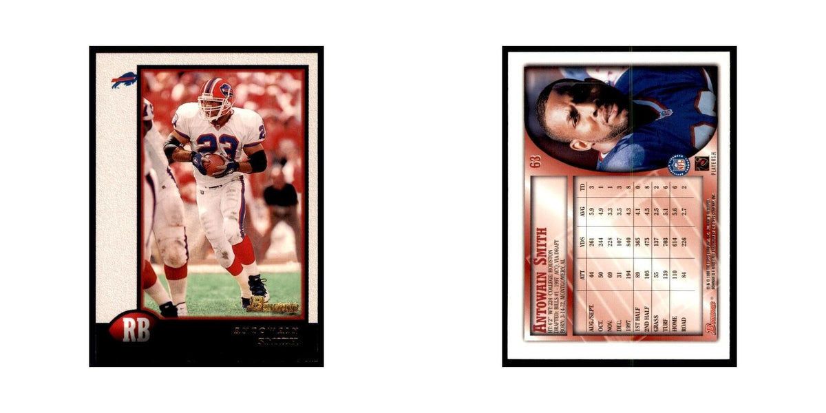 1998 Bowman Antowain Smith Football Cards #63