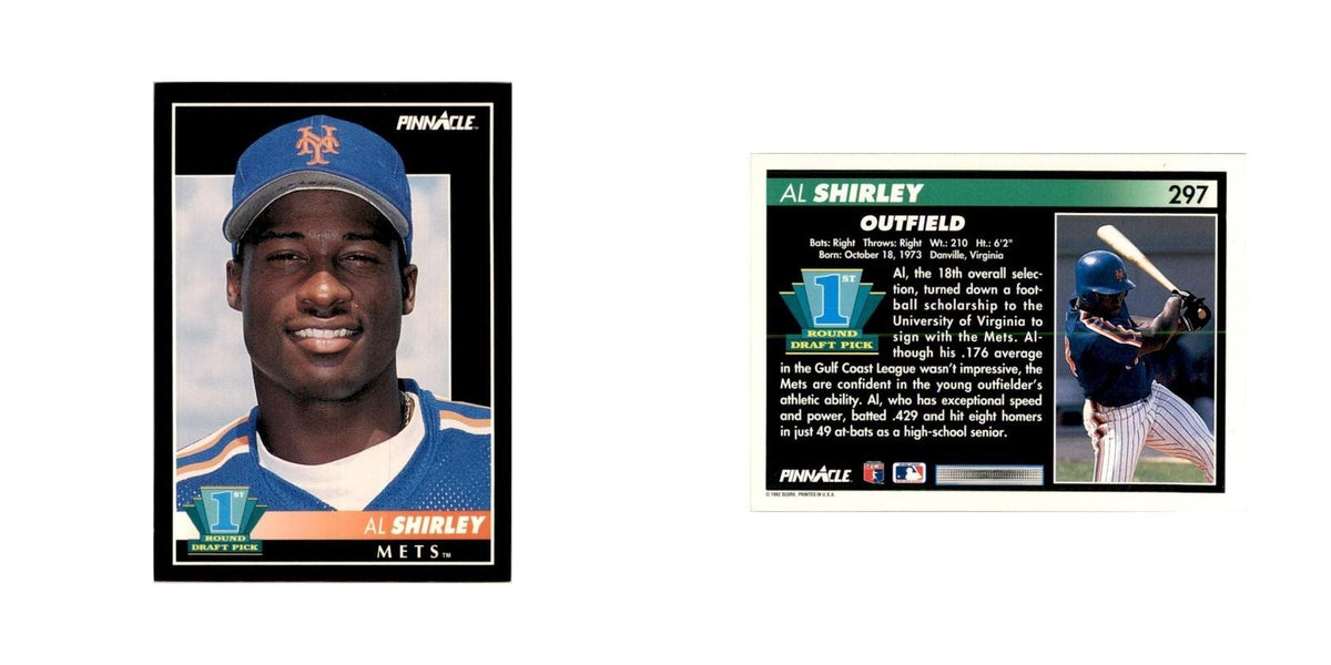 1992 Pinnacle Al Shirley Baseball Cards #297