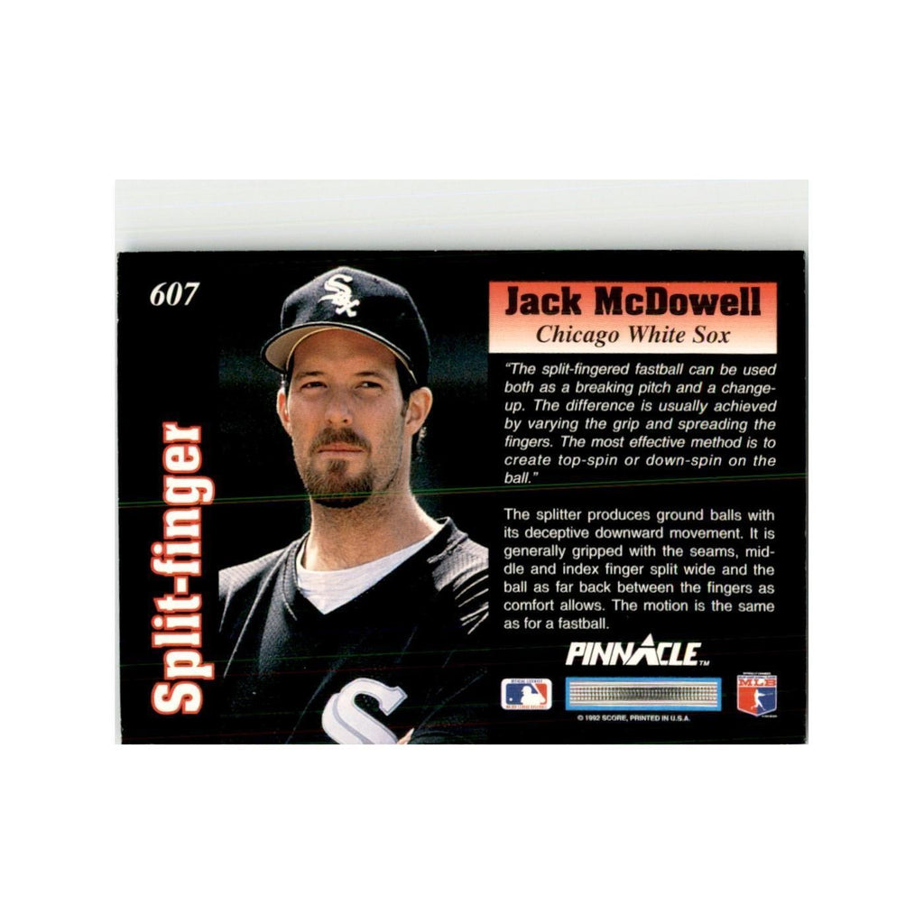 1992 Pinnacle Jack McDowell Baseball Cards #607