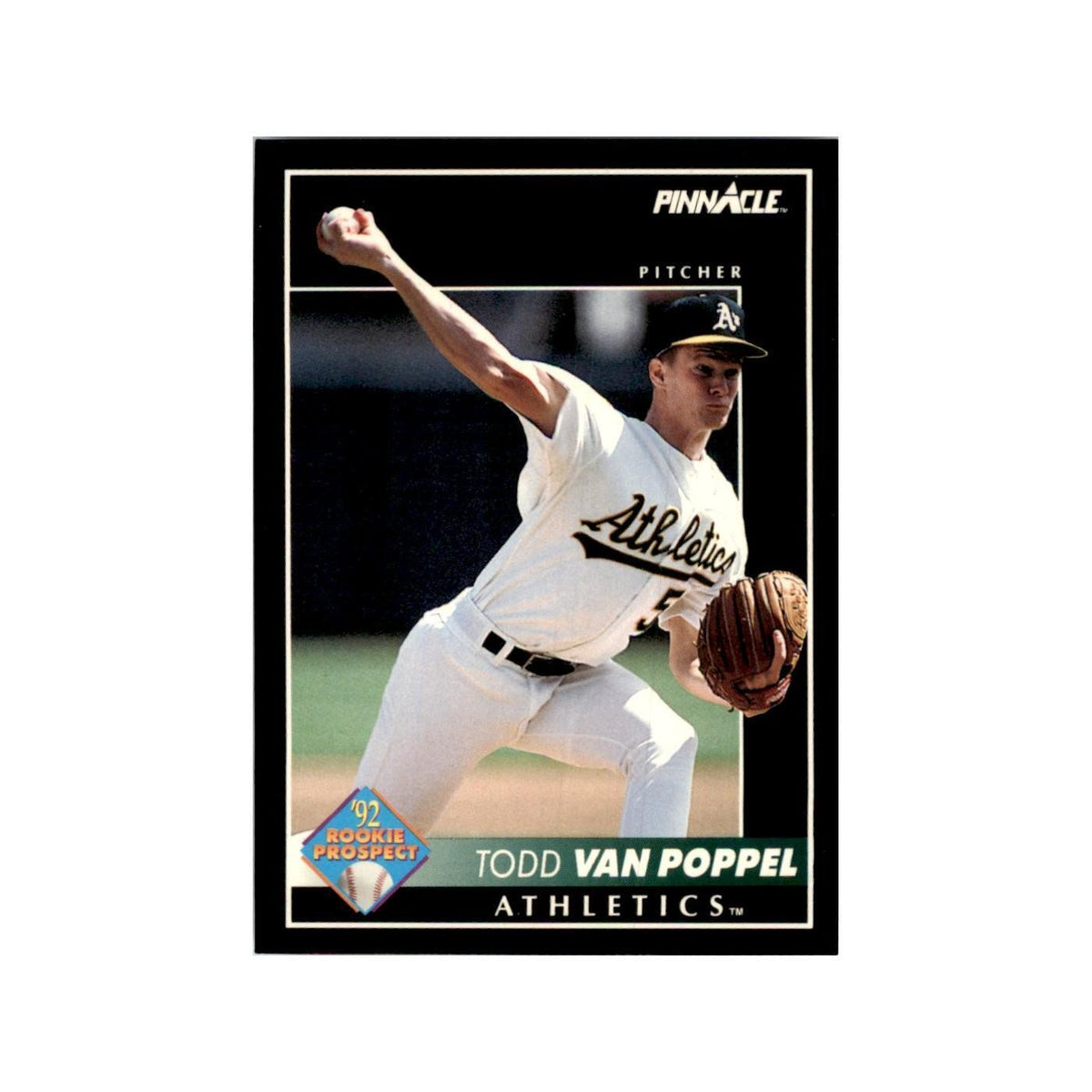 1992 Pinnacle Todd Van Poppel Baseball Cards #574