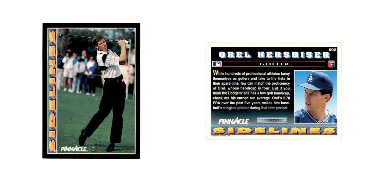 1992 Pinnacle Orel Hershiser Baseball Cards #592