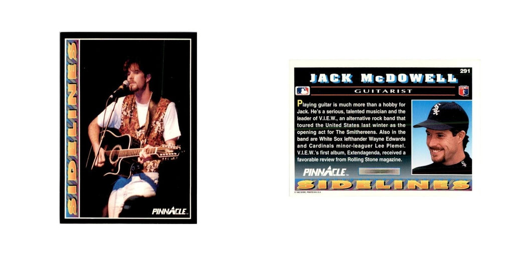 1992 Pinnacle Jack McDowell Baseball Cards #291