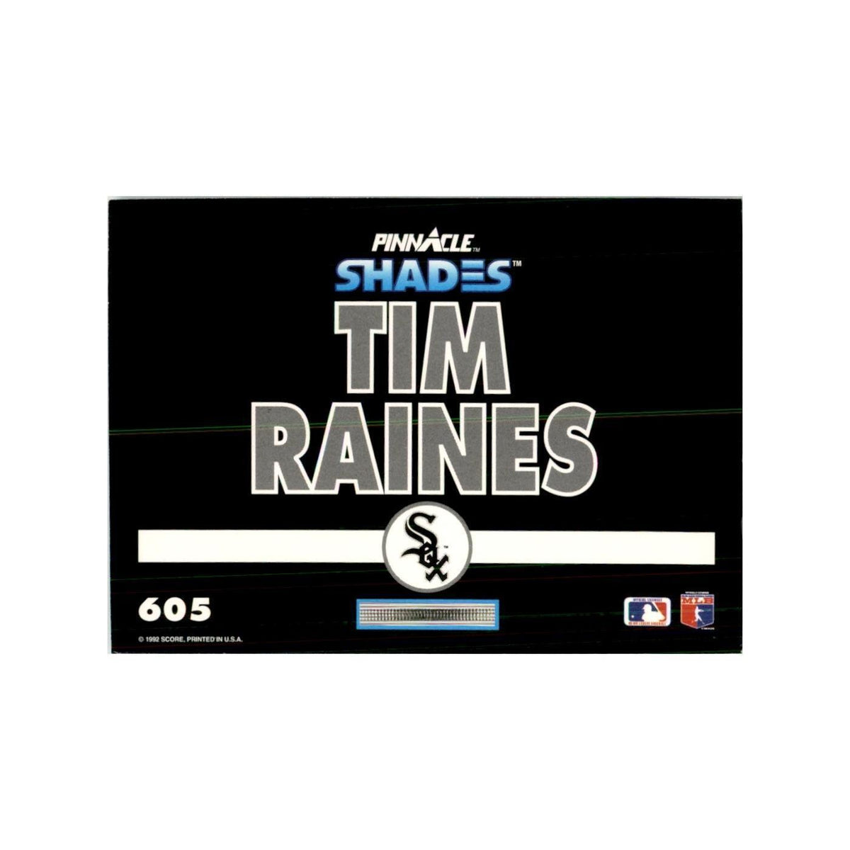 1992 Pinnacle Tim Raines Baseball Cards #605