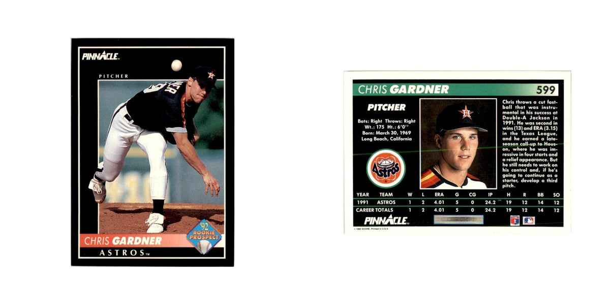 1992 Pinnacle Chris Gardner Baseball Cards #599