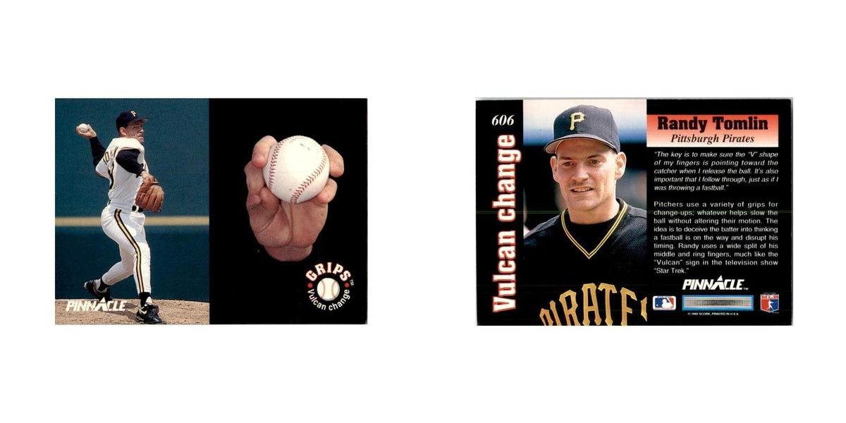 1992 Pinnacle Randy Tomlin Baseball Cards #606