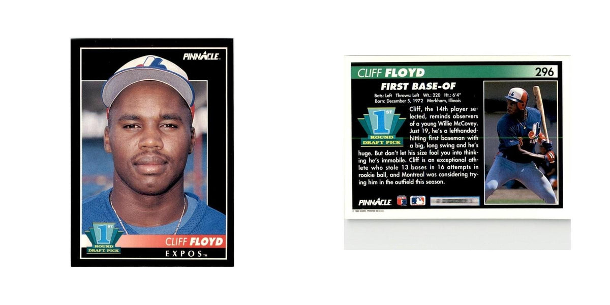 1992 Pinnacle Cliff Floyd Baseball Cards #296