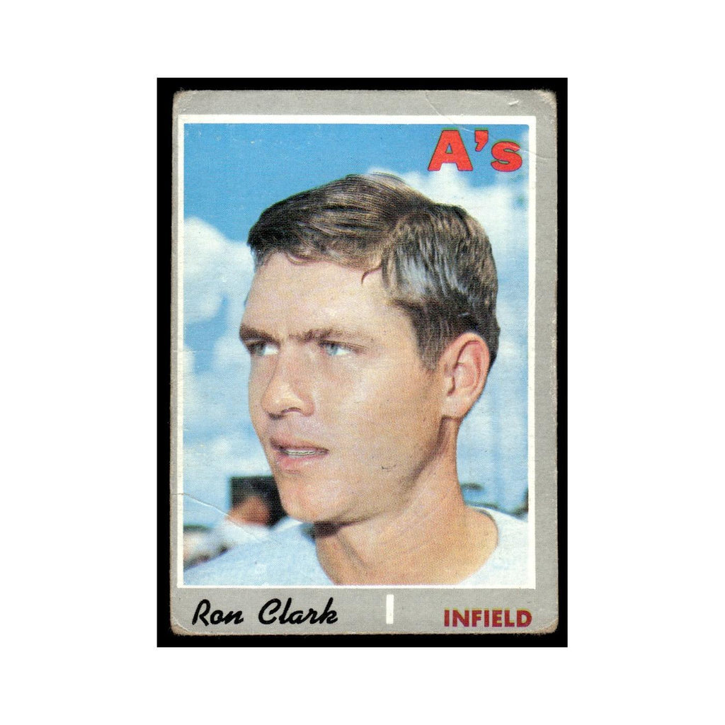 Ron Clark 1970 Topps (Damaged) #531 Oakland Athletics Baseball Card Poor