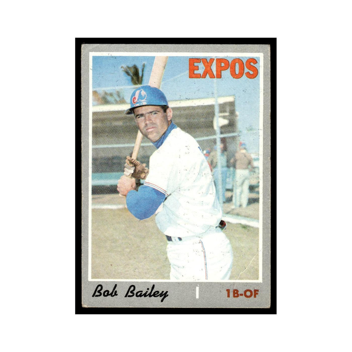 Bob Bailey 1970 Topps (Damaged) #293 Montreal Expos Baseball Card Poor